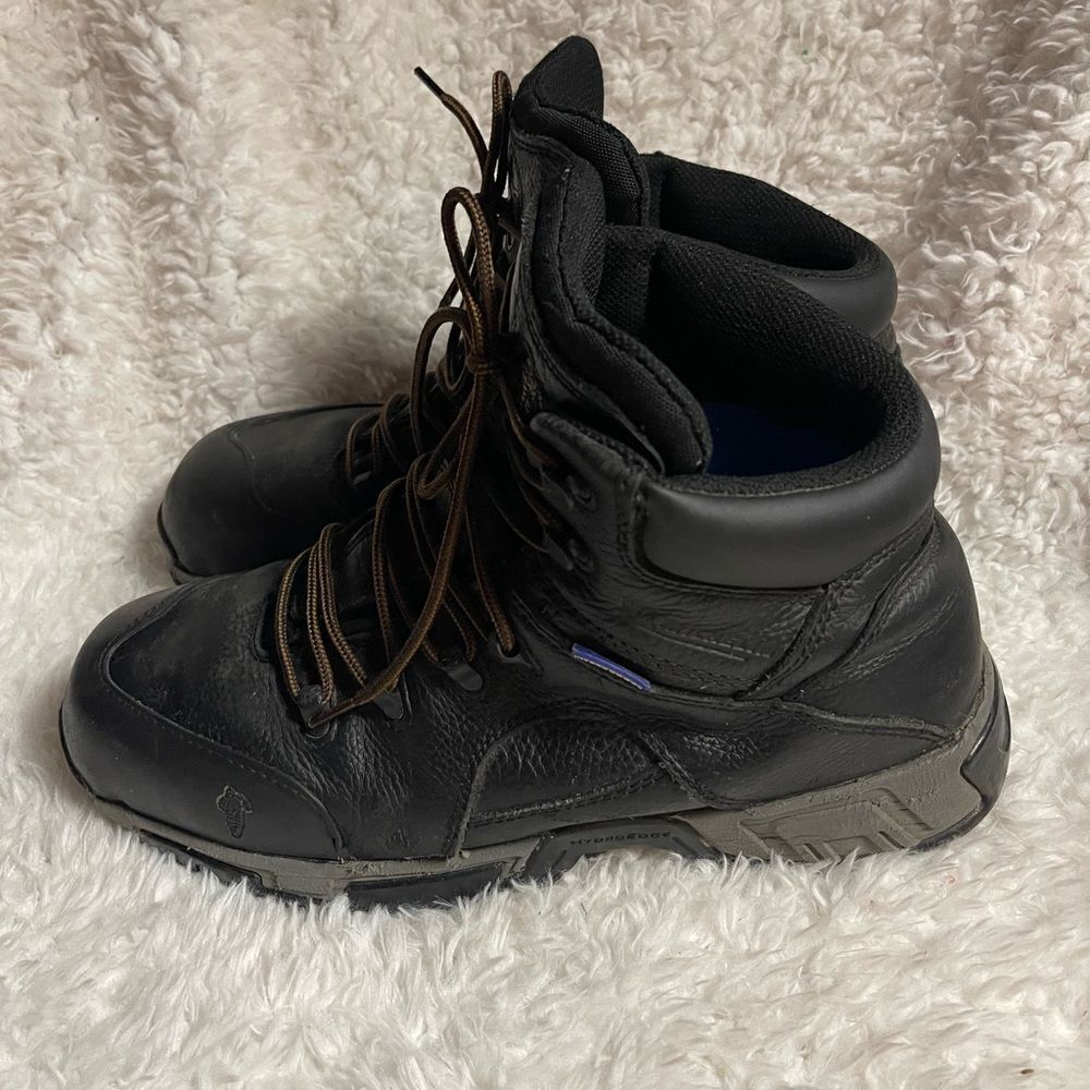 Michelin HydroEdge Steel Toe Puncture-Resistant Waterproof Black Work BootSZ12W